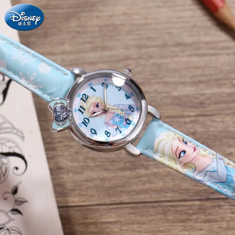 Disney Kinderhorloge Mickey Minnie Bevroren Meisjes Kawaii Peuter Basisschool Student Elsa 61 Kinderdagcadeau