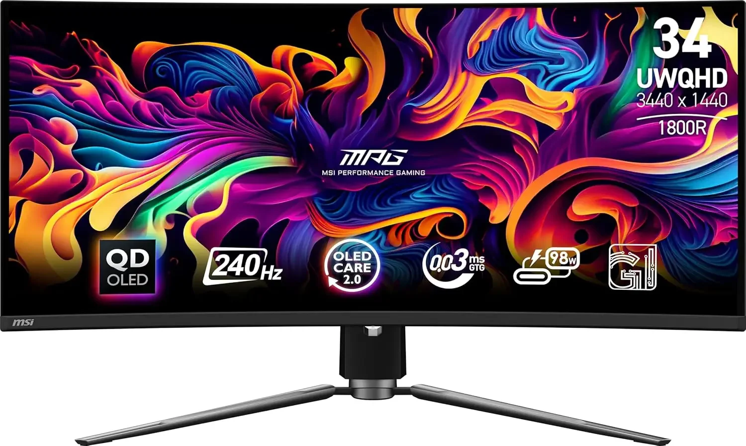 

3440 x 1440 (UWQHD), время отклика 0,03 мс, 240 Гц, True Black HDR 400, HDMI, порт DP, USB Type-C, регулировка наклона, регулировка высоты