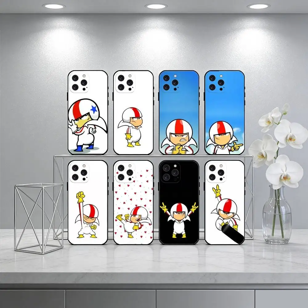 

Cute Kick Buttowski cartoon Phone Case For iPhone 17 16 15 14 13 12 Max Plus Silicone Black Cover