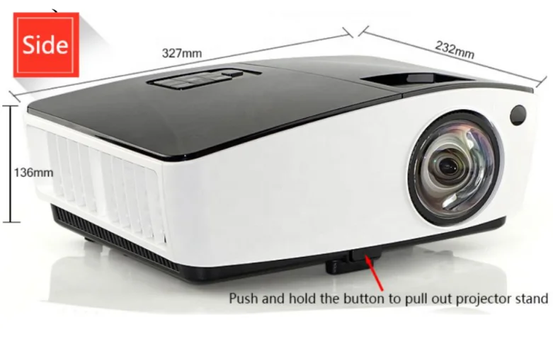 2025 4K Android Smart Projector with for Bluetooth and Wi-Fi Full HD Home Theater Android 9 Operating System
