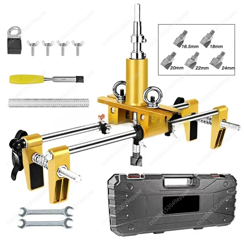 Wooden Door Slotter Hole Opener Slotting Machine Tool Kit for Woodworking Door Lock Mortiser Installation Mortising Jig Tool