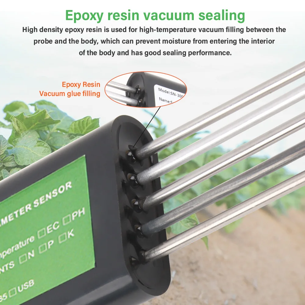 YIERYI Soil pH Meter Moisture Tester Soil Analyzer for Android USB Smart Garden Soil Nutrient Sensor for Greenhouse Home Farmers - Image 4