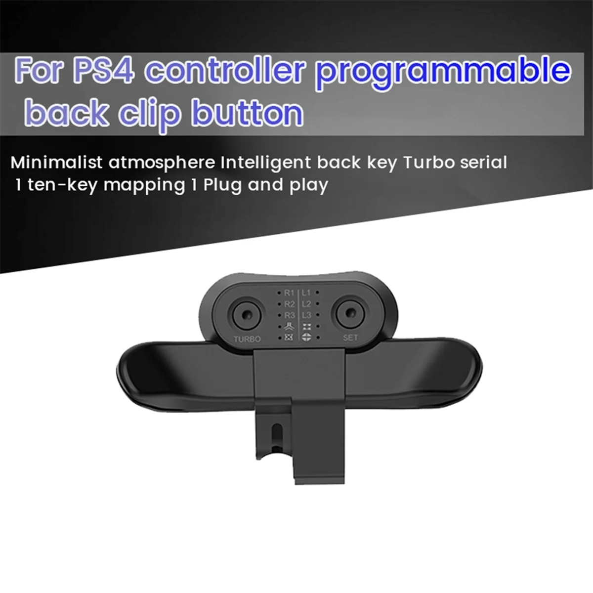 Gamepad Back Paddles for PS4 Strike Pack Controller Extra Buttons for PS4 Turbo Back Button Backkey Extender Z