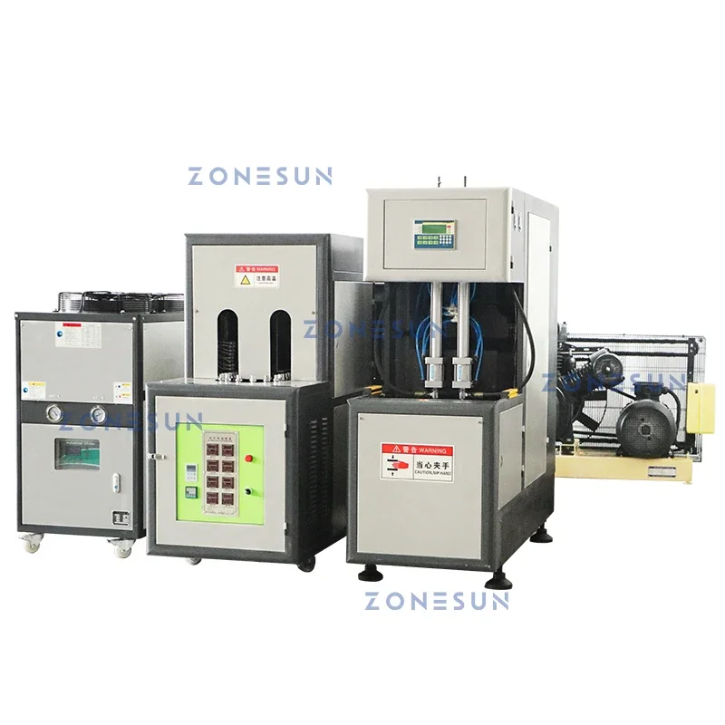 ZONESUN Plastic Bottles Making Stretch Blow Molding Machine Hollow Plastic Containers For Drinks Cosmetics Production ZS-SBMM1