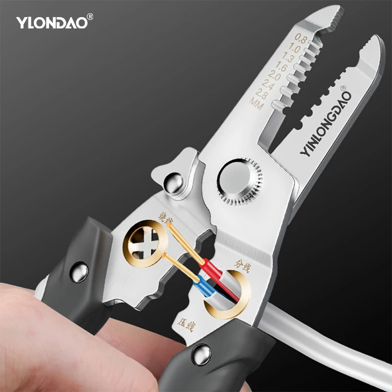 Spelafili pinza per Decrustation Multi Tool Ire Stripper spelafili elettrico Cutter pinza multifunzionale per strumenti di riparazione del filo