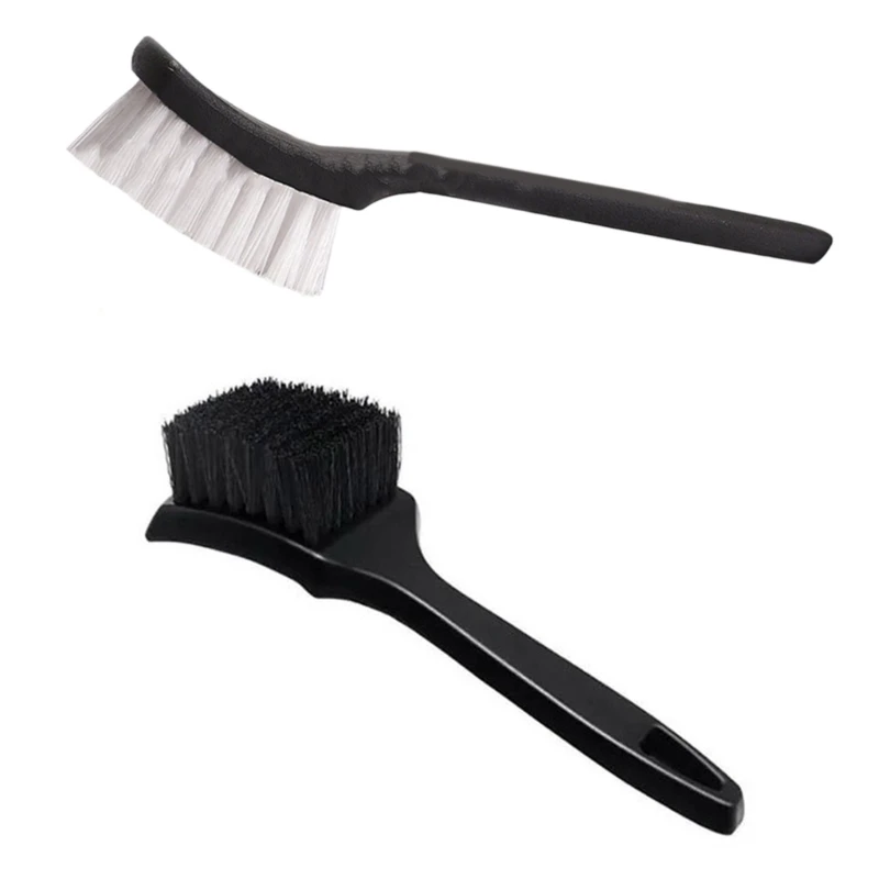 Car Wheel Hub Cleaning Brush with Stiff Bristles Ergonomic Design Easy Dirt Removal Suitable for Effective Dirt Removal