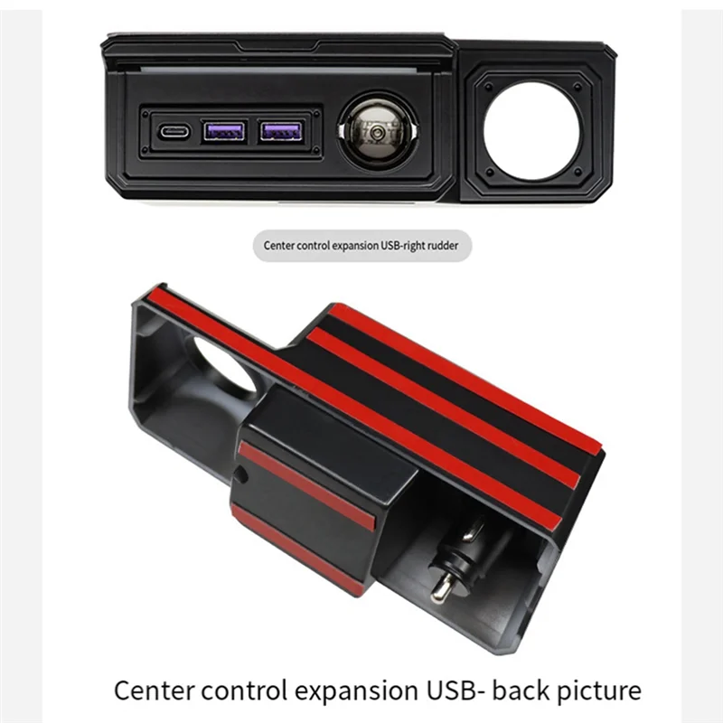 REPLA-شاحن سيارة قوة محول شاحن USB مزدوج ومنافذ شحن من النوع C لسوزوكي جيمي JB64 سييرا JB74W 2019-2023
