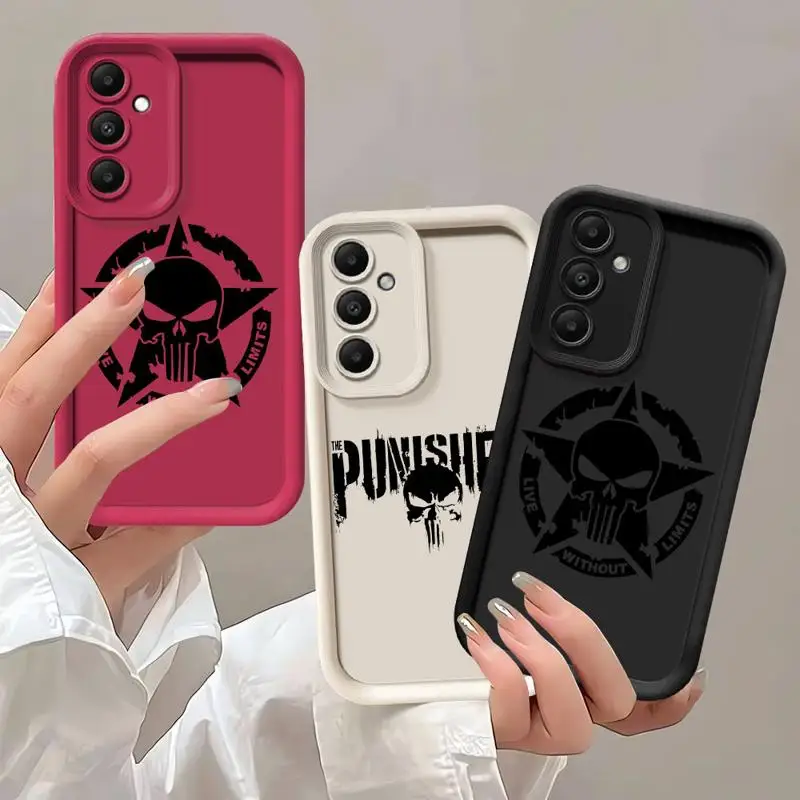 phone cases for Samsung Galaxy A55 A34 A25 A12 A35 A23 A24 A14 A54 A13 Angel Eye Ladder funda Cover Marvel Punisher Anti-Hero