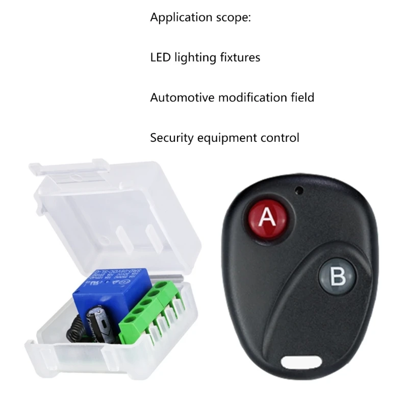 DC12V 10A Relais 1CH 315MHz 433MHz RF Wireless Radio Frequency Fernbedienung