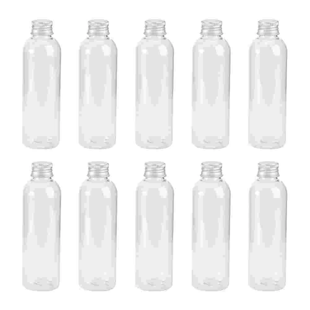 

10 Pcs Aluminum Cap PET Bottle Small Cream Plastic Portable Travel Empty Bottles Leak Proof Compact Cosmetics Holder Shampoo