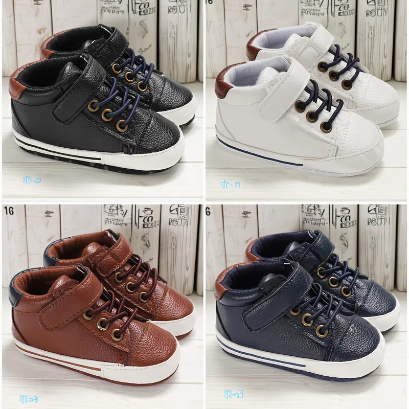 

Spring and Autumn Hot Products 0-1 Year Old Baby Walking Shoes High Top Casual Shoes Leather Baby Shoes Baby Shoes