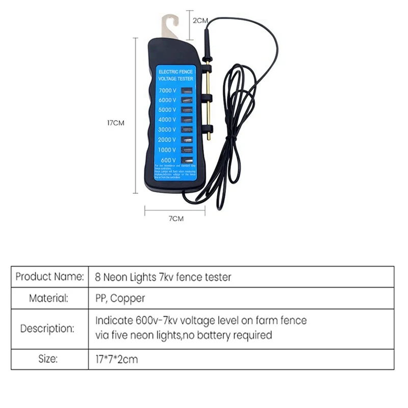 Famous Product Voltage Electric Fence Tester,Yard Fencing Tester