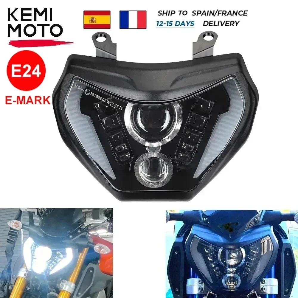 MT09 2014-2016 LED Headlight Assembly 110W E-MARK Waterproof