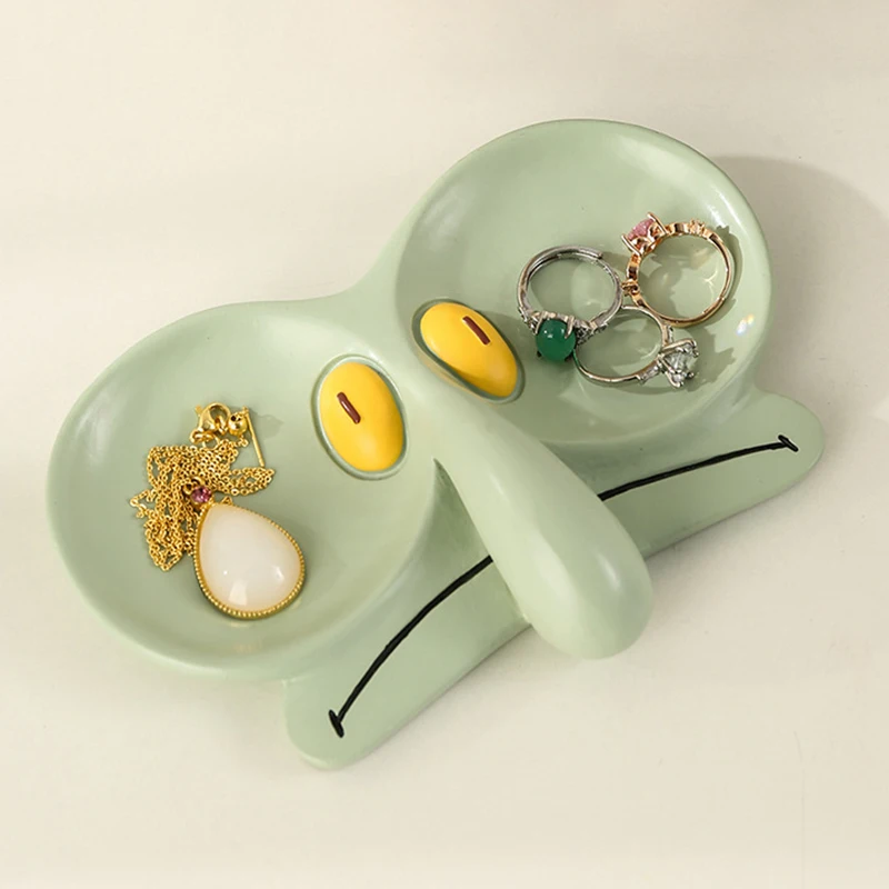 Funny Trinket Tray Eyeglass Stand Holder Squidward Inspired Eyeglass Tray Resin Tray Jewelry Dish Catch All Tray