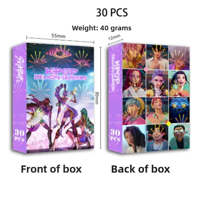 Набор лазерных карточек для охотника демонов lKpop, подходит для мальчиков и девочек, коллекционные карточки с героями мультфильмов, модные подарки для студентов. карты аниме
