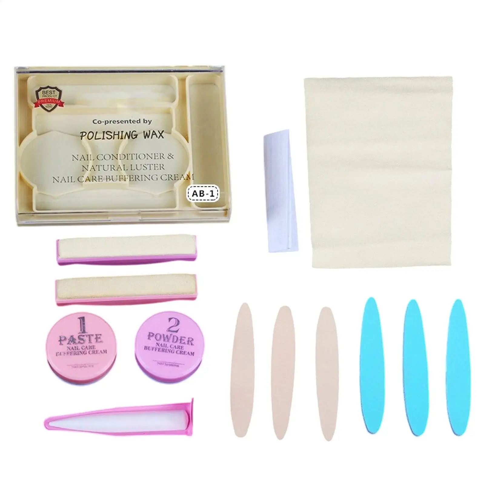 Manicure Set Powder Nail Kit Strengthener Professional Versatile Tools for Travel Girls Women Home Beauty Polishing Wax