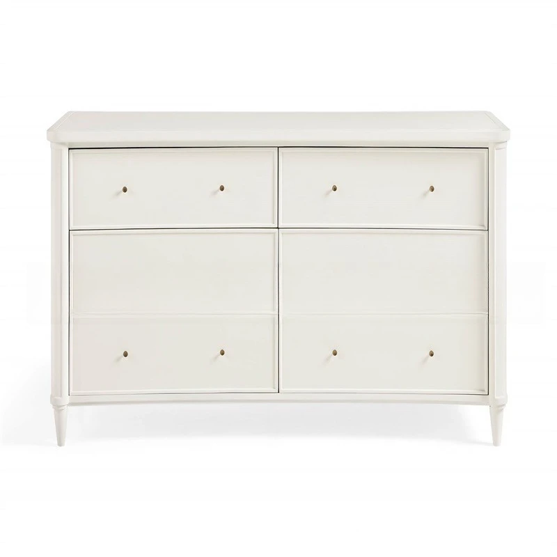 

American solid wood chest cabinet household bedroom storage cabinet light luxury bed tail six chest chest drawer cabinet living
