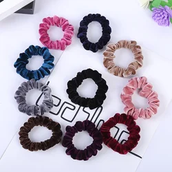 2022 New Arrival Velvet Elastic Hair Ropes Scrunchies Girls' No Crease Hair Ties Women Hair Accessories