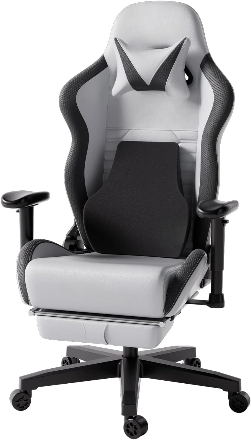 Gaming Chair PC Chair with Ergonomics Lumbar Support, Racing Style PU Leather High Back Adjustable