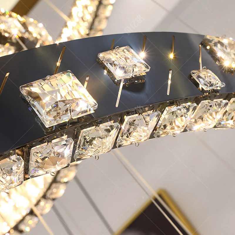 

Modern home decoration crystal chandelier, stair Pendant lamp, living room Pendant lights, interior lighting