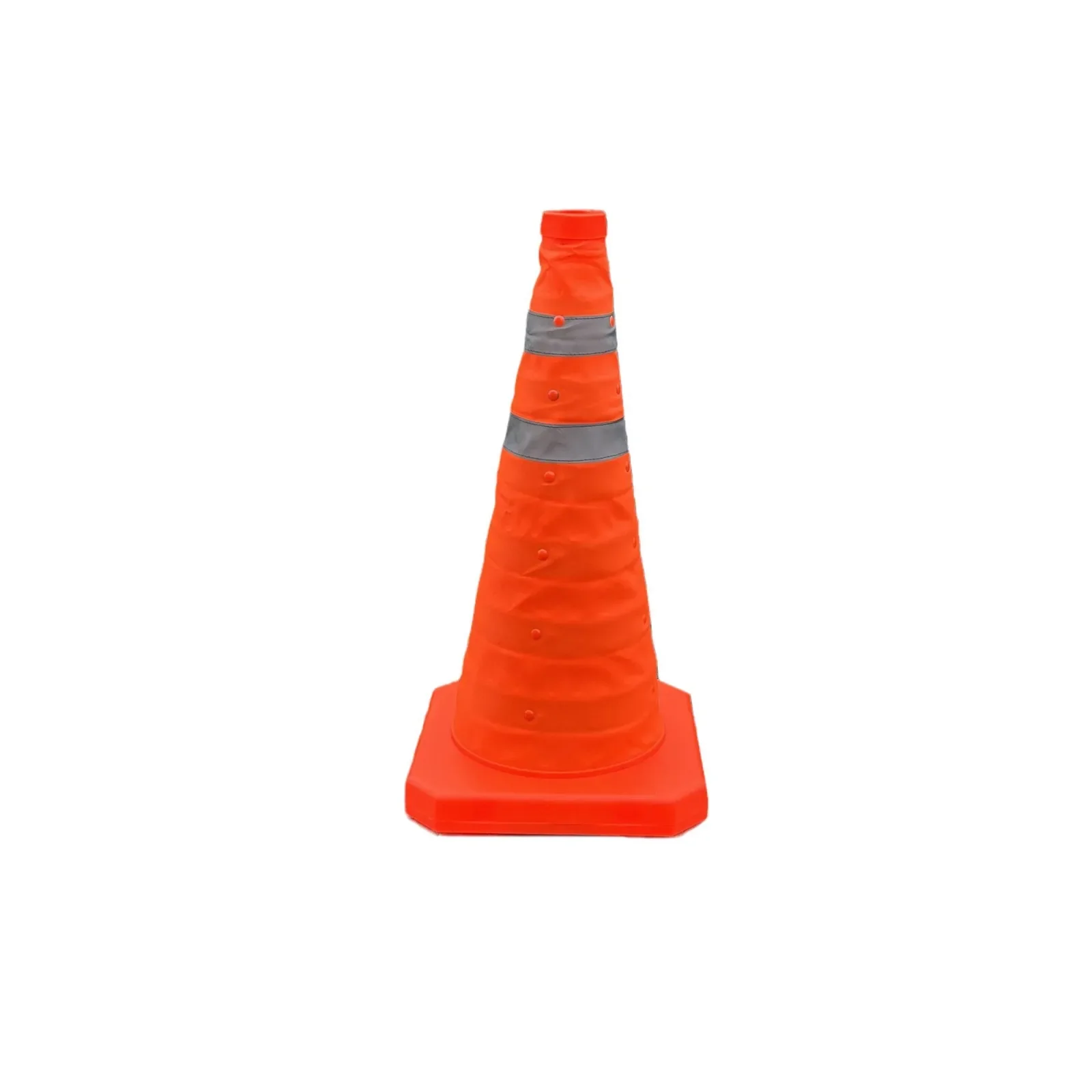 Foldable Traffic Reflective Safety Cone with LED Lights 30cm 45 cm 70cm Height Collapsible Traffic Cones Multi Purpose Road Cone