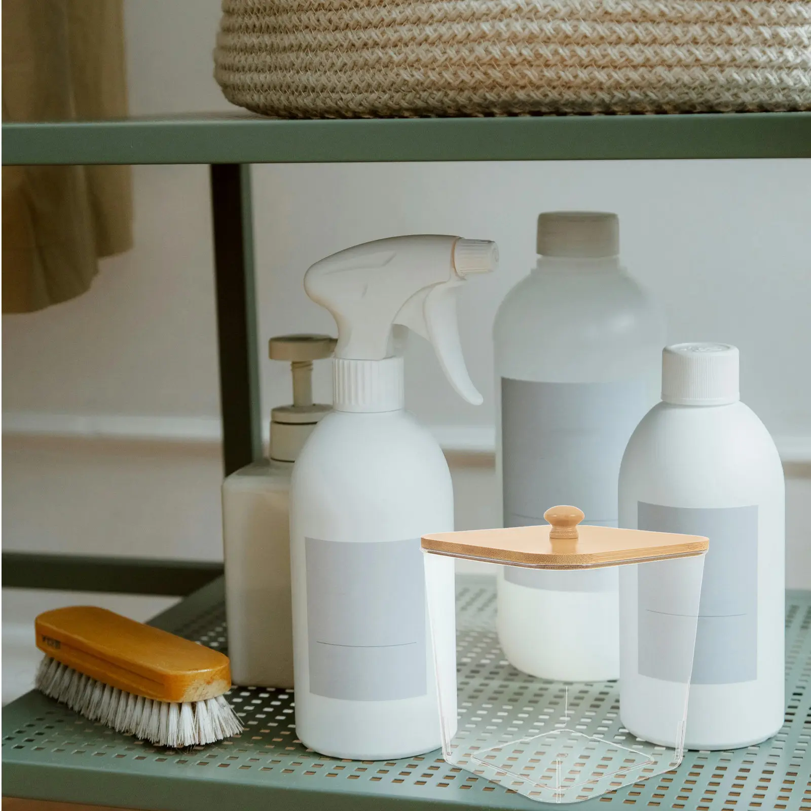 

Прозрачный контейнер для стирального порошка большой емкости с крышкой, органайзер для прачечной, для стирального порошка, ароматических гранул и сухих средств для сушилки