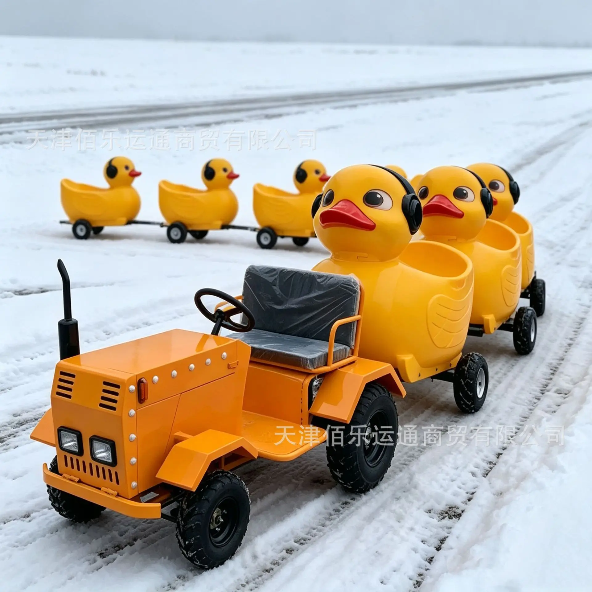 Snow Duck Sled, Ice Unicorn Bicycle, Snow Slider, Winter Fun Ice Cart, Snow Sleigh for Kids, Outdoor Winter Toys