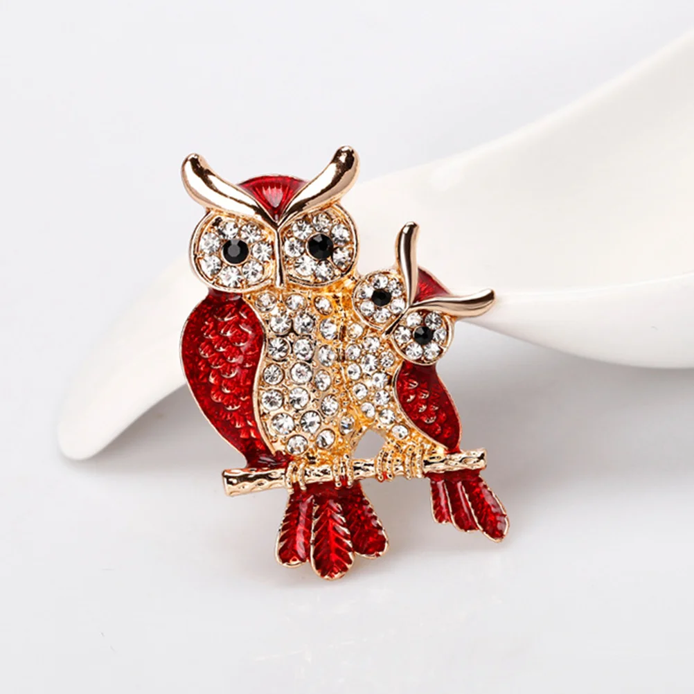 Brooch Pin Owl Shape Breastpin Costume Props Decoration Small Gift Creative Brooches Temperament