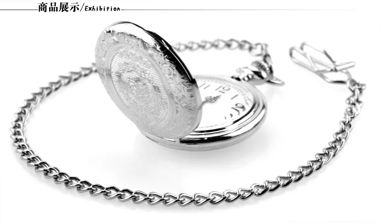 Retro Luxury Engraved Bronze Case Quartz Pocket Watch for Men Antique Wave Fob Chain Necklace Pendant Man Clock Present Gifts