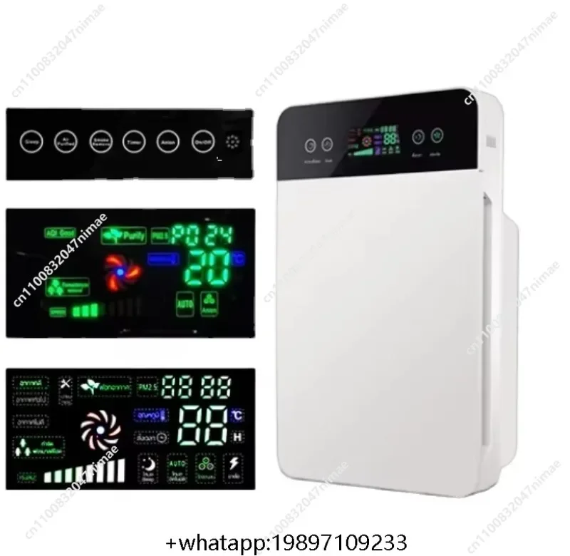 Smart Home Portable Air Purifier OLED Display Real HEPA Filter Removes PM2.5 Smoke Electric Power Source Household Air Purifiers
