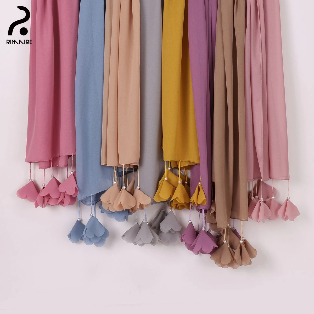 

RIMAIRE Luxury Women Muslim Hijab Breathable Chiffon Headscarves Islamic Ladies Turban Casual 180*70cm Hijabs Shawl Headwraps