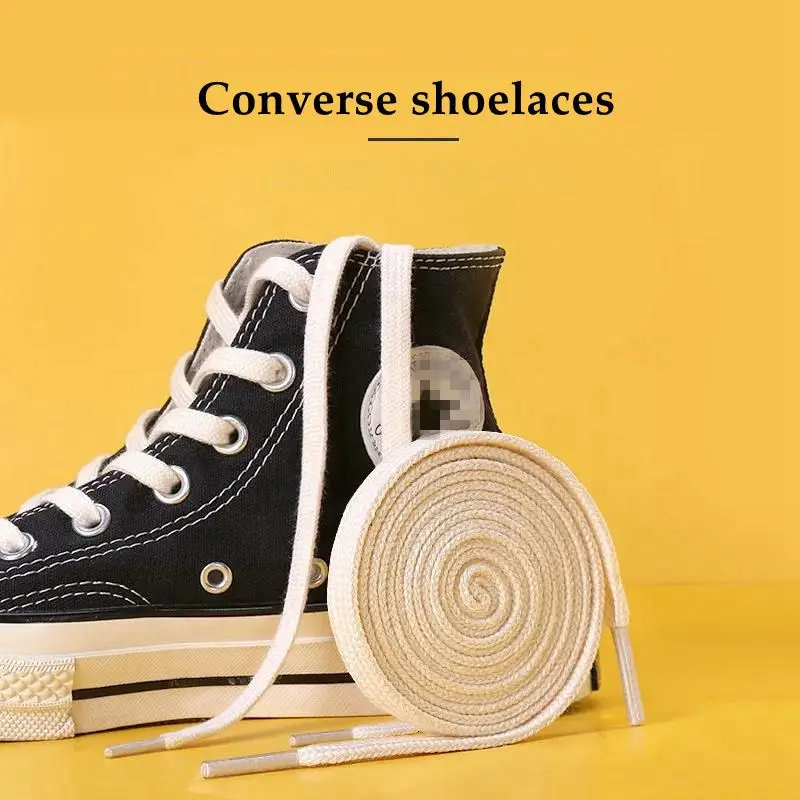 

1Pair Shoelaces Classic Retro Double Weave Shoelace Canvas Cotton Flat Shoe Laces Sneaker Strings Bootlaces Sport Boot Shoe Lace