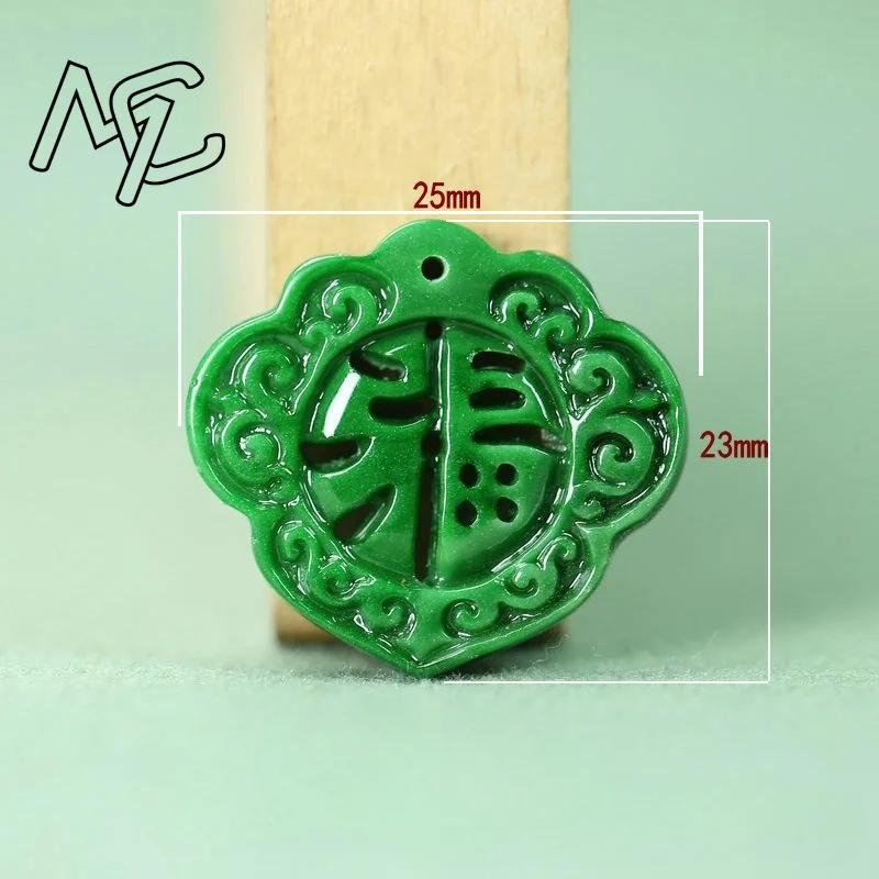 2pcs DIY Natural Dry Green Emerald Hollow Out Lucky Accessories Pendant Earrings Jewelry Luxury Best Selling Gifts for Women Men view 4