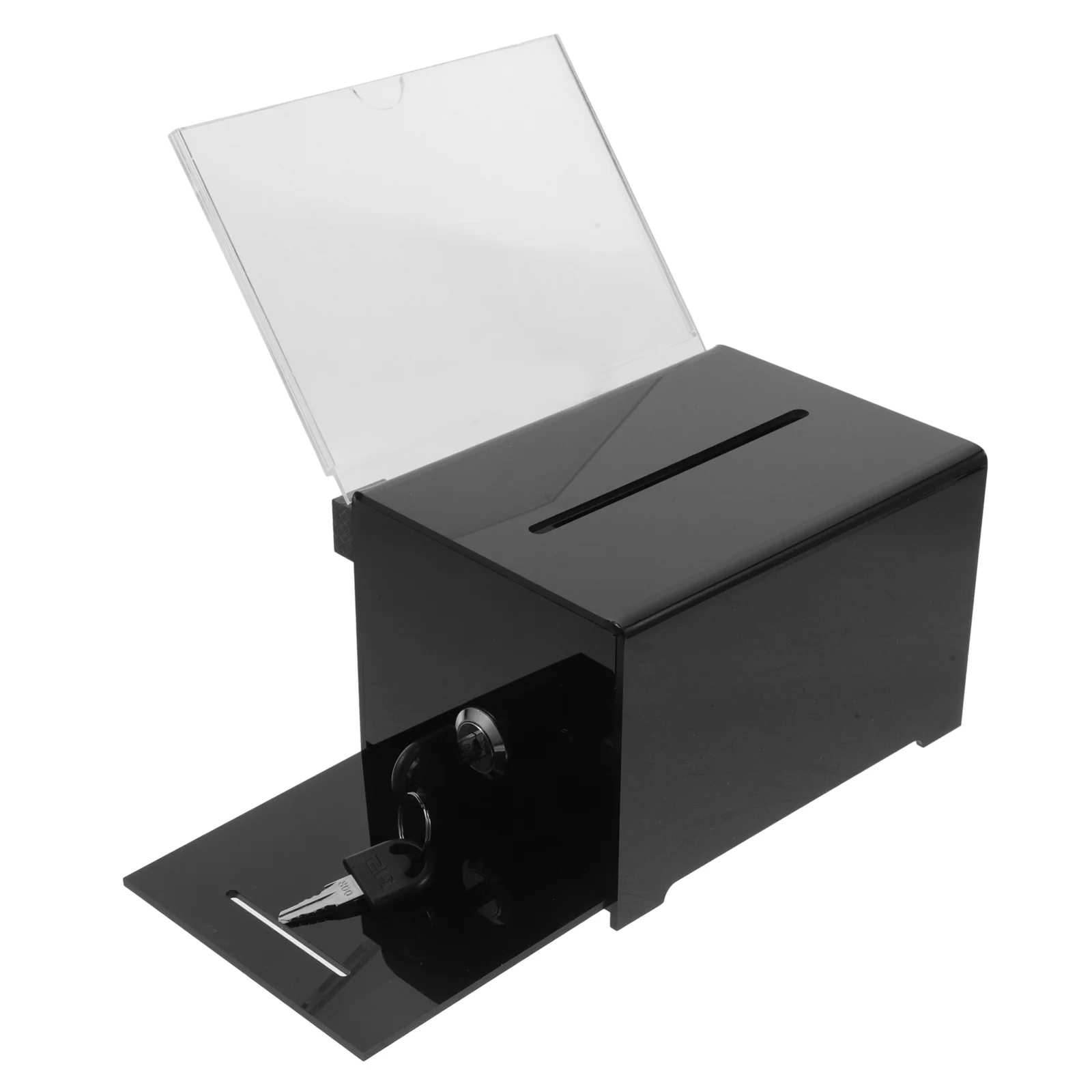 

1 PCS Acrylic Voting Fundraising Donation Letter Collection Box Office Suggestion Box Lockable Public Ballot for Fundraising