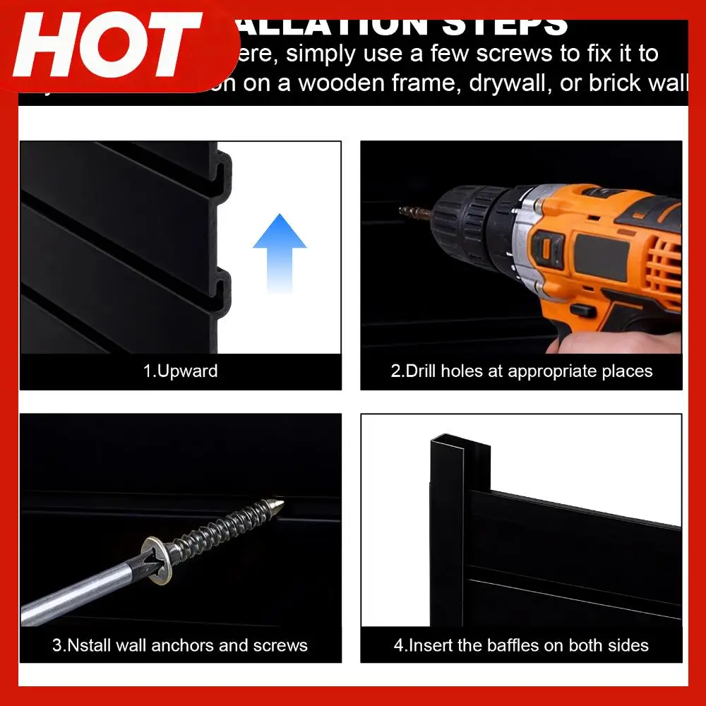 

Комплект из 2-х настенных органайзеров для гаража, 4 x 8 футов, из ПВХ, с высокой нагрузочной способностью, для магазина, гаража, мастерской, для демонстрации товаров