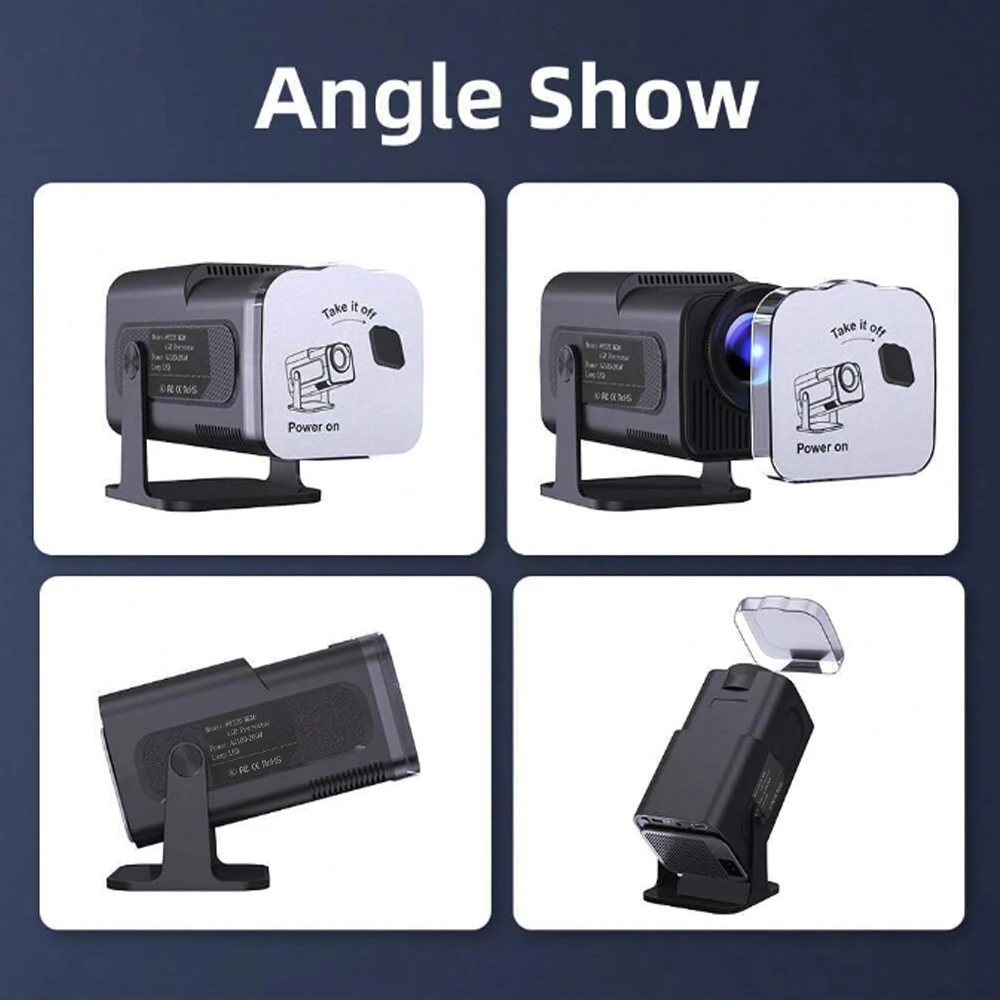 Hy320mini capa de lente de projetor portátil capa de lente projetor à prova de poeira capa protetora de lente de projetor de vídeo doméstico