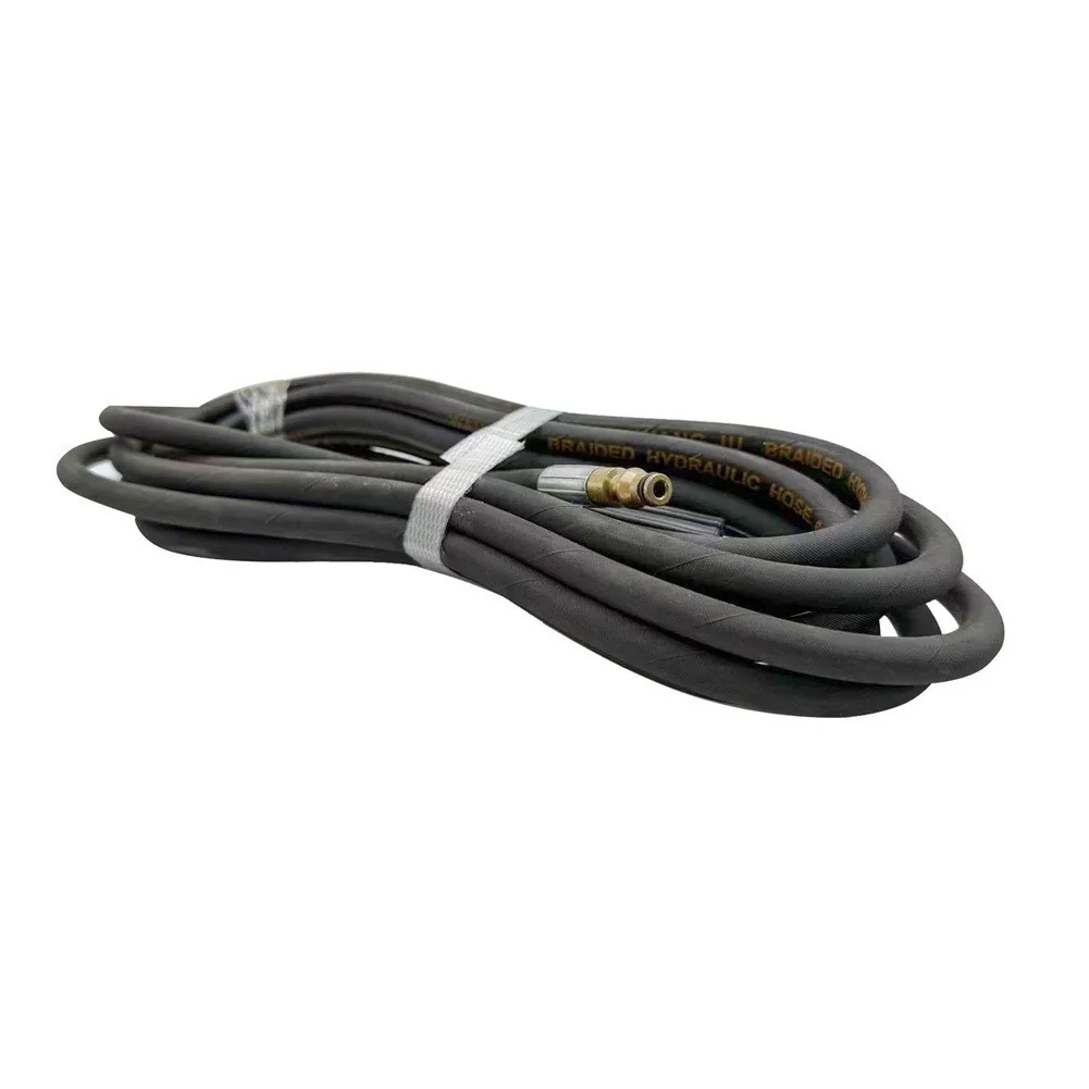 7M Reinforced Rubber High Pressure Water Hose For Car Wash Machine Cleaning Pipe Flexible Black Tube Garden Tool
