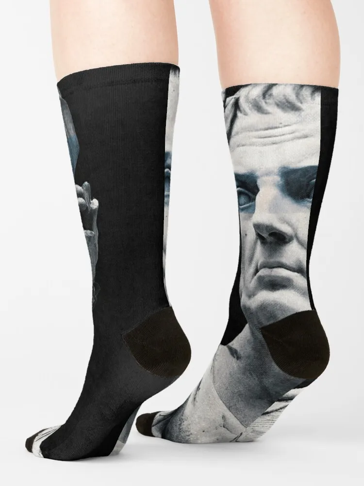 Caesar Socks Black Socks Bamboo Socks Men Running Socks Man