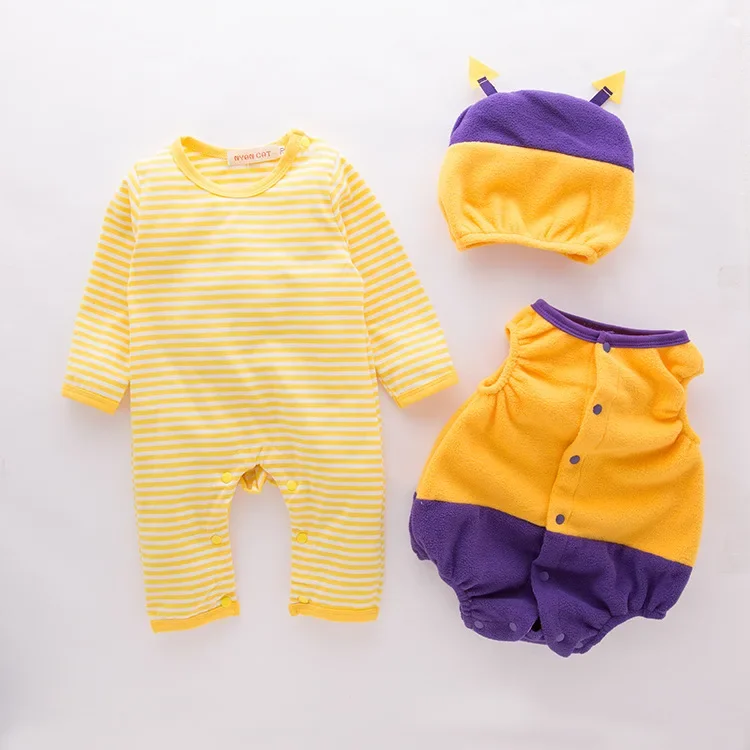 

0-24M Baby Romper Toddler Infant Baby Boy Girl Strawberry Pumpkin Vest Tops Hat Halloween Outfits Costume Set Stage Show Cool