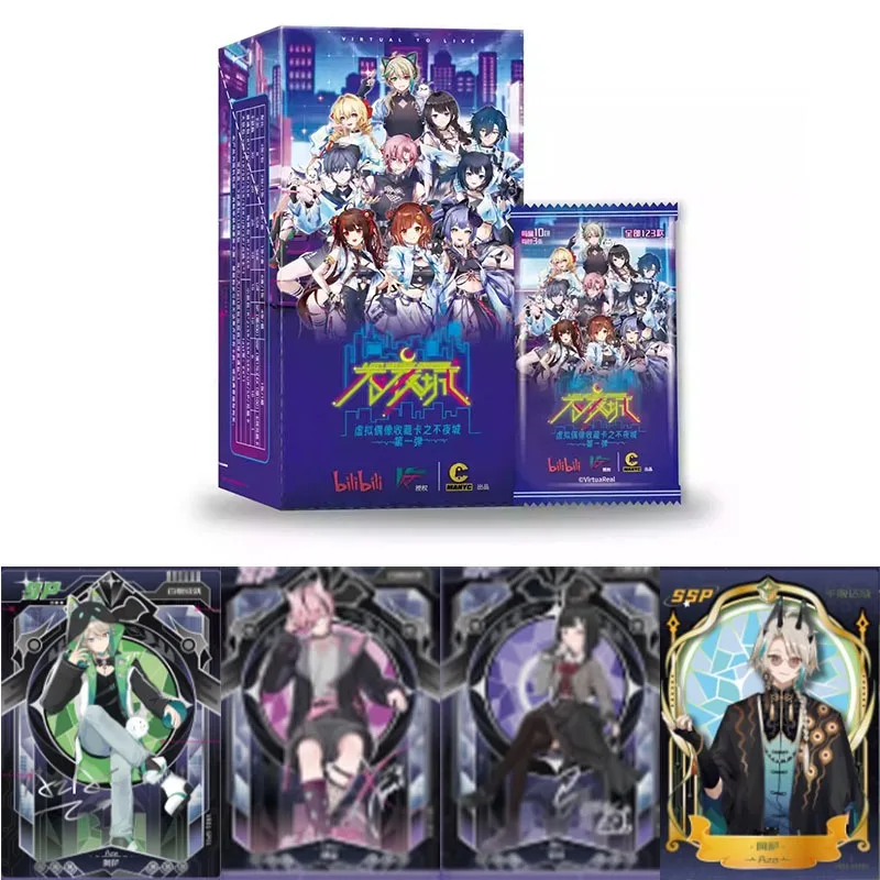 

Card Fun Official Genuine Virtual Idol Cards Series1 Sleepless City Asa Nanami Collectible Cards Anime Peripheral Gift Toys