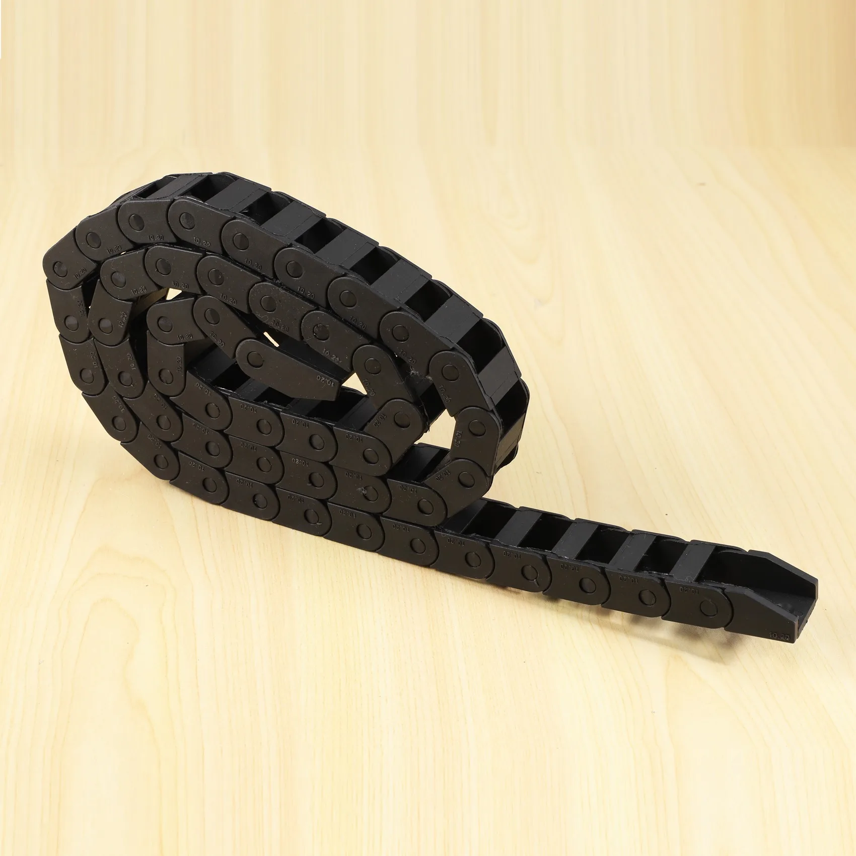 10x20มม. 1ม. โซ่ลากสายพ่วงพลาสติกทั้งสองด้าน