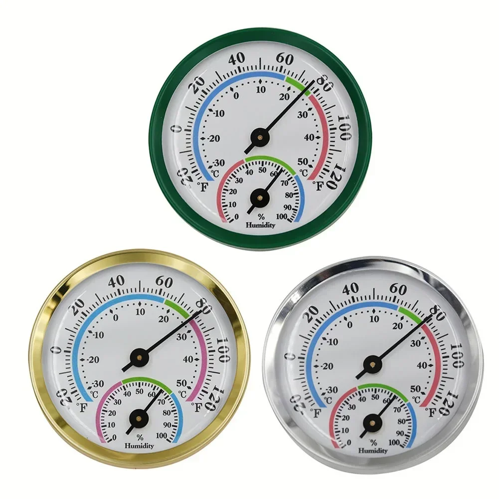 1pc Thermometer Hygrometer Sensor -30-50℃ 0~100%RH Wall Mounted Temperature Humidity Meter Gauge For Home Indoor Kitchen Sauna