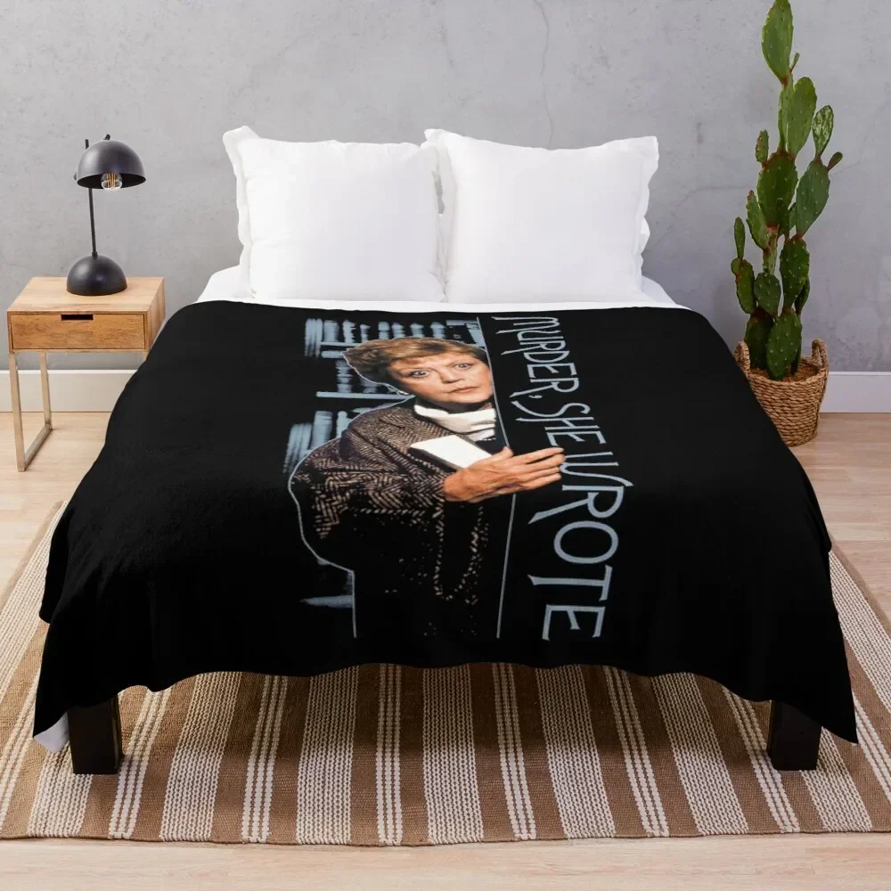 Angela Lansbury Murder She Wrote Vintage Jessica Fletcher's Gifts Throw Blanket Cute Blanket Plaid throw blanket