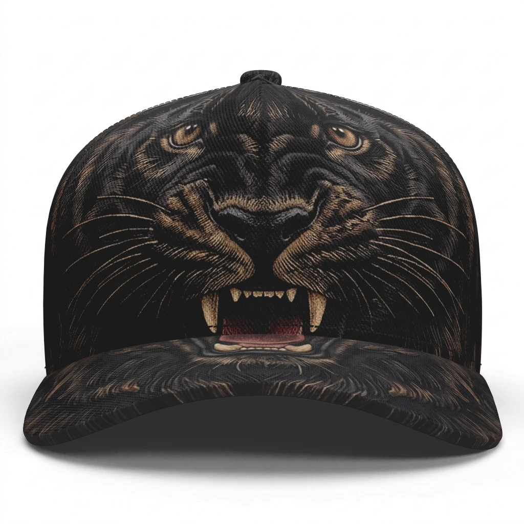 Trucker Hat Cap - Panther Custom Baseball Caps Shadow Midnight