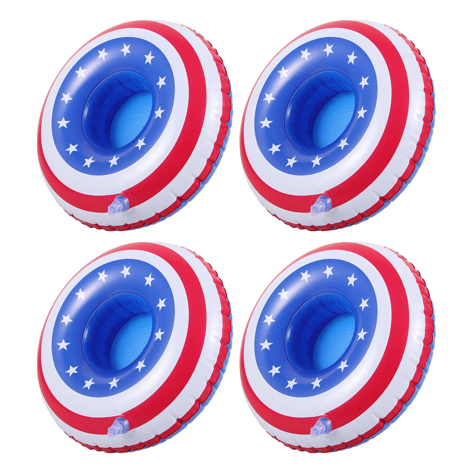 Accessori per piscina con banner per bere, supporto gonfiabile per bevande da 4 pezzi per adulti