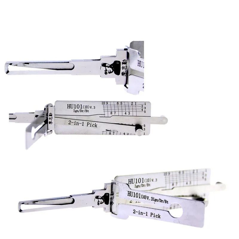 Strumento Lishi 2-in-1 Originale – HU66 SIP22 HON66 HU100R TOY48, Apri Porta In Acciaio Inox, Per Fabbri E Soccorso Stradale