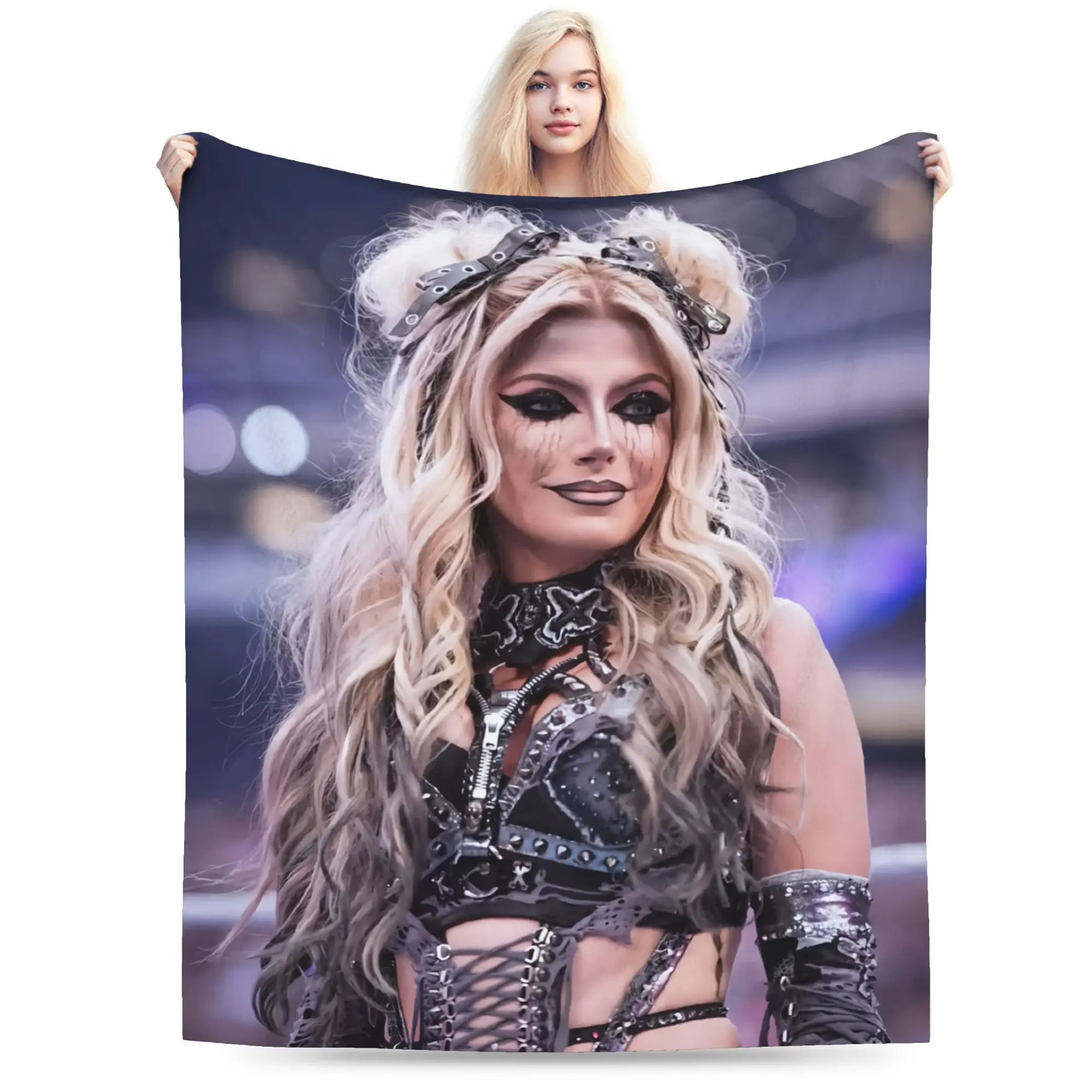 A-Alexa Bliss Throw Blanket for Couch Wrestler  Soft Fuzzy Plush Blanket 50x60 Inches Multiple Sizes Bedspreads for All Seasons