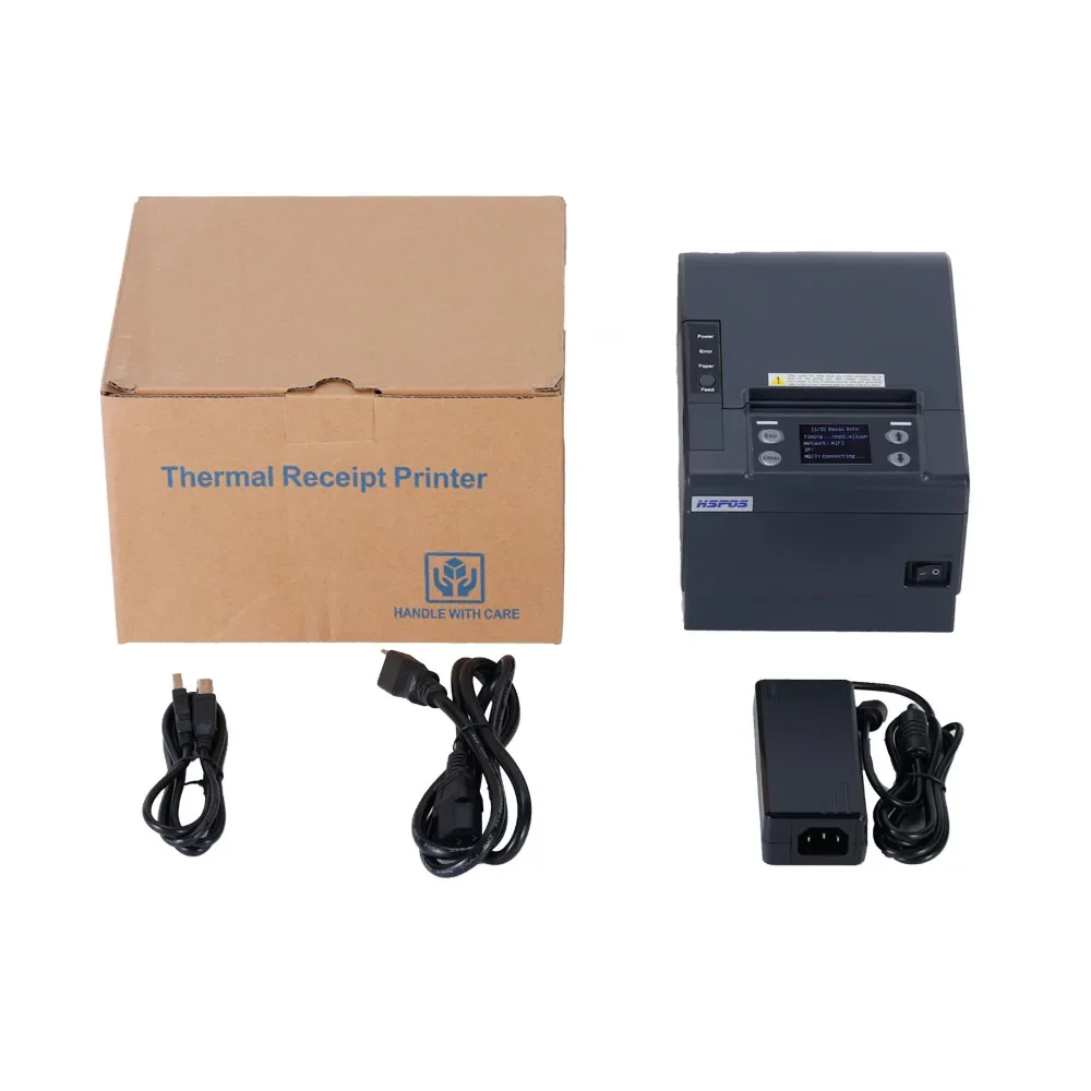 printer 203dpi USB+Lan+WIFI+BT could printer with cutter for restaurant 830ULWB