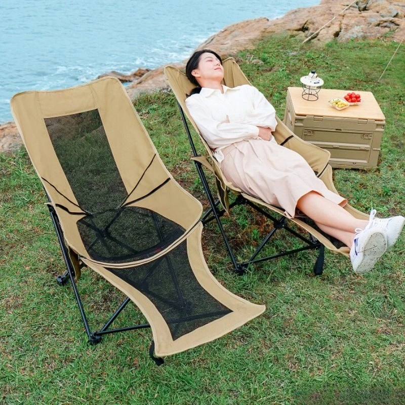

Outdoor Furniture Folding recliner lunch break nap moon fishing portable stool office Folding chair Beach Camping chair playa