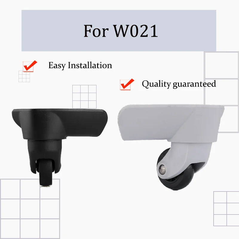 

For W021 Heavy-Duty Luggage Replacement Wheelset - 360° Swivel Castors Compatible with Most Luggage Brands